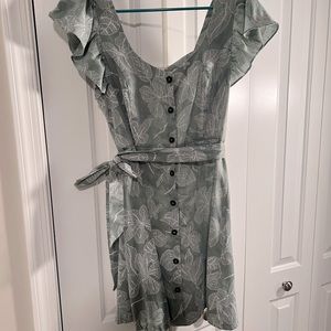 Millibon Green Floral Dress